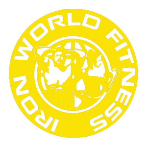 iron world fitness yellow logo